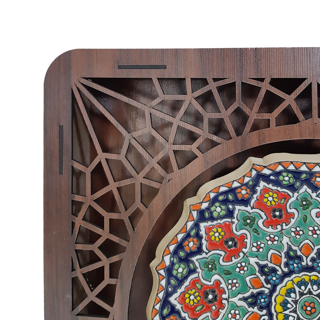 تابلو دیواری سفال میناکاری کد BS-02