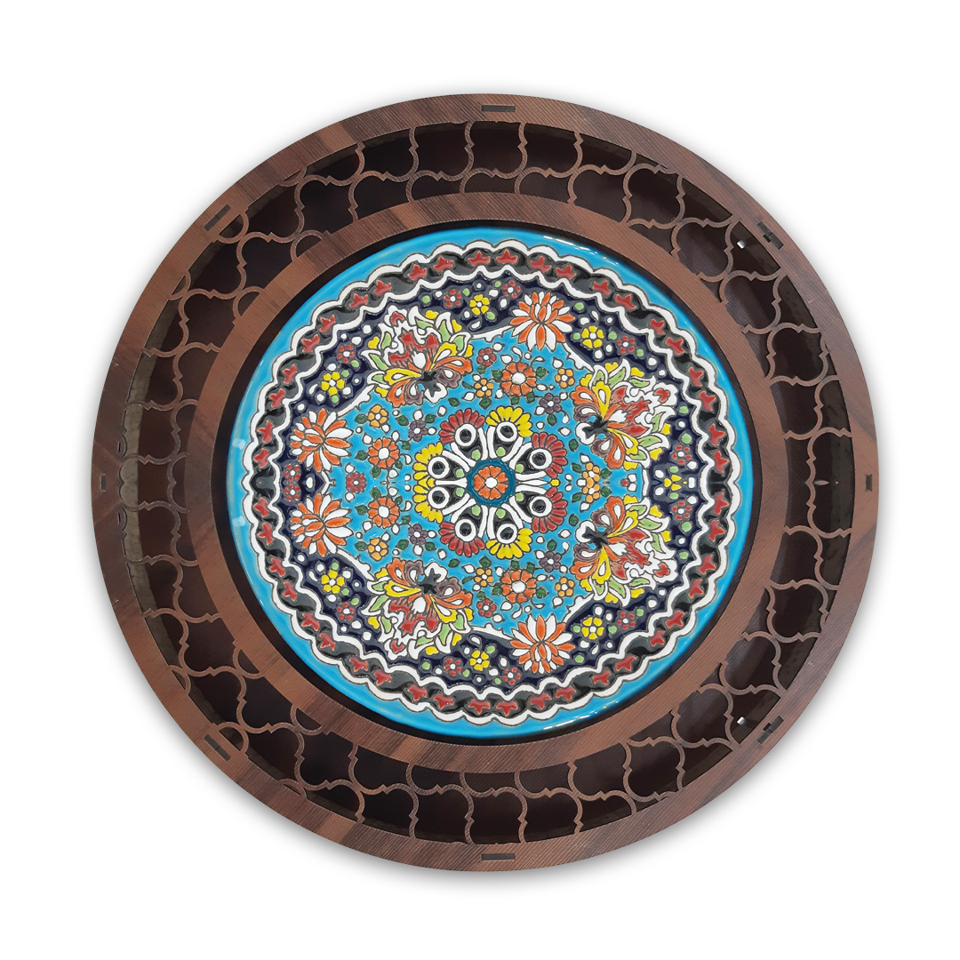 تابلو دیواری سفال میناکاری کد BS-05