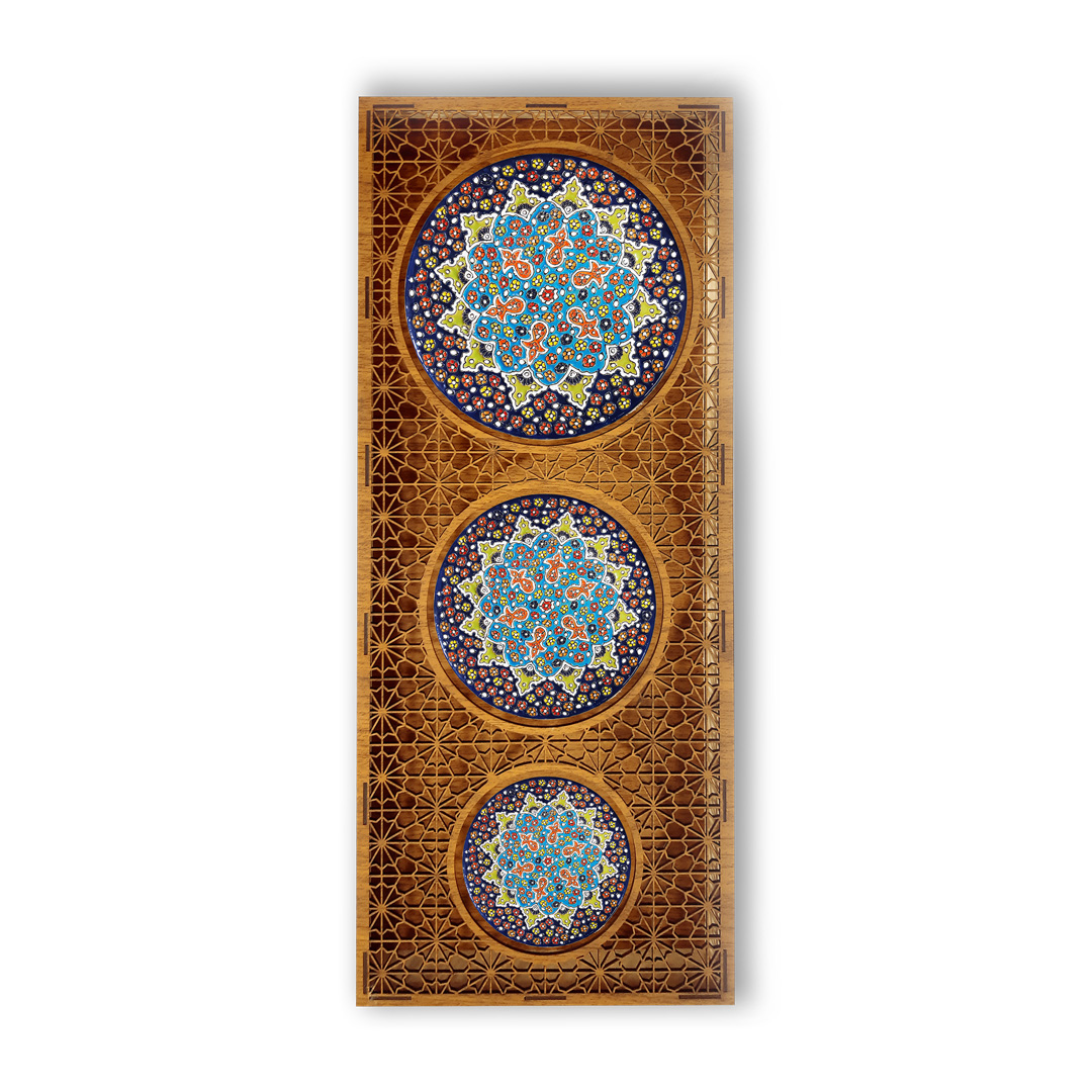تابلو دیواری سفال میناکاری کد BS-08